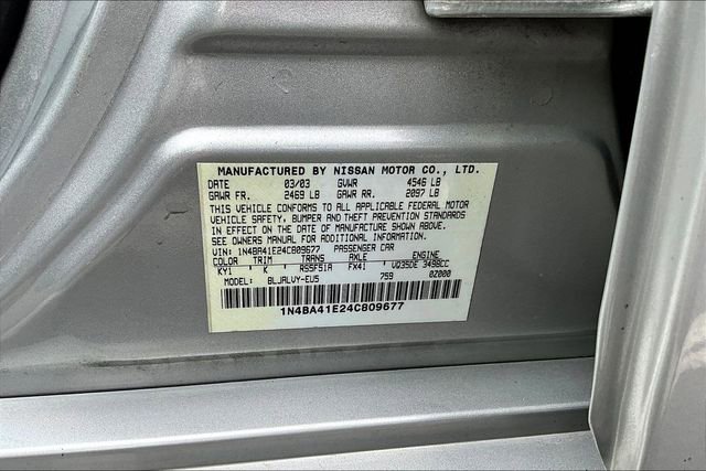 Used 2004 Nissan Maxima 3.5 SE w/ Sensory Pkg FWD image 4