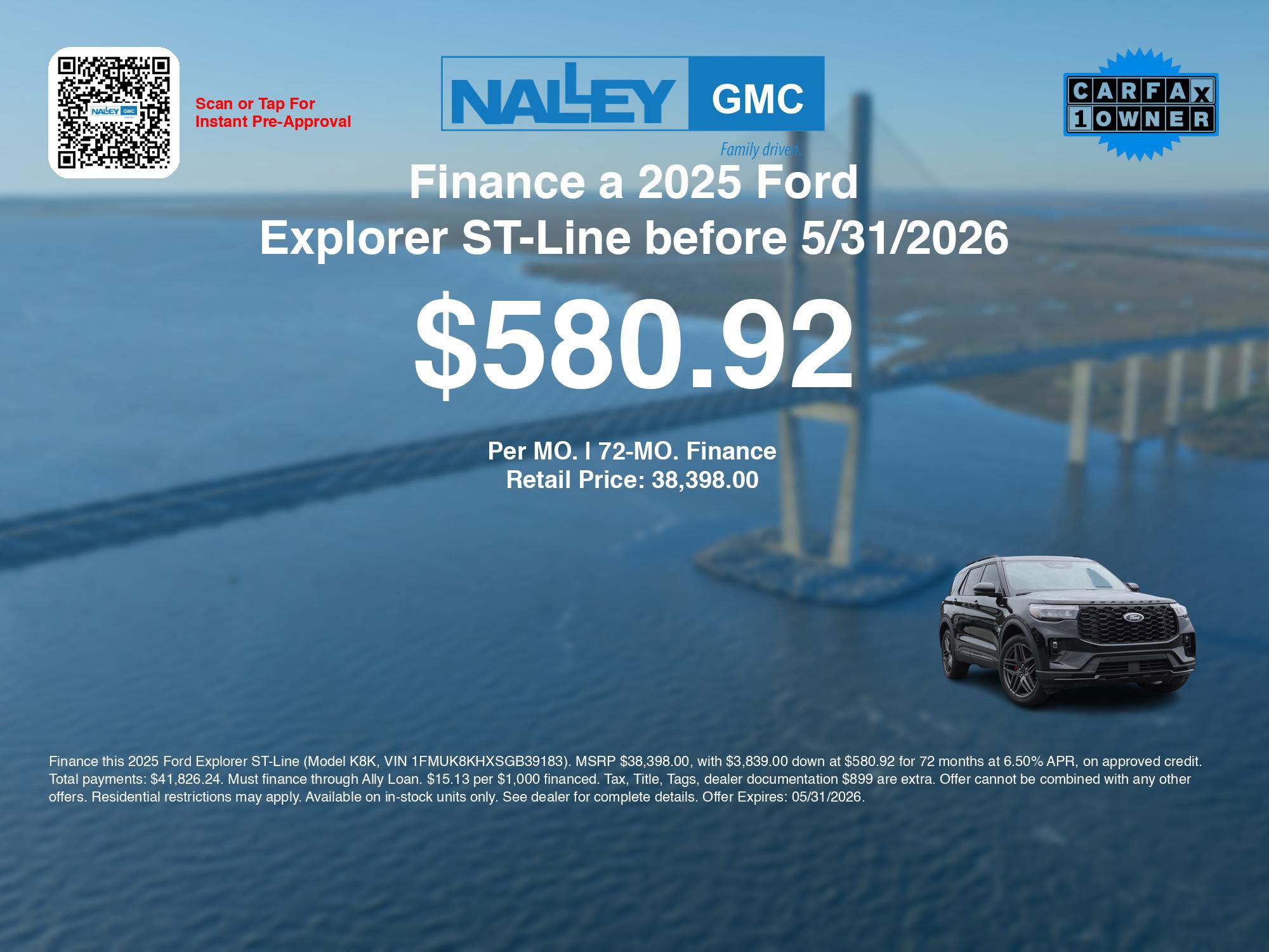 Used 2025 Ford Explorer ST-Line w/ ST-Line Street Pack AWD/4WD image 3