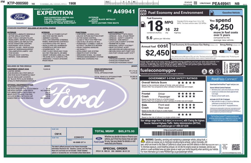 Certified 2023 Ford Expedition Limited AWD/4WD image 6