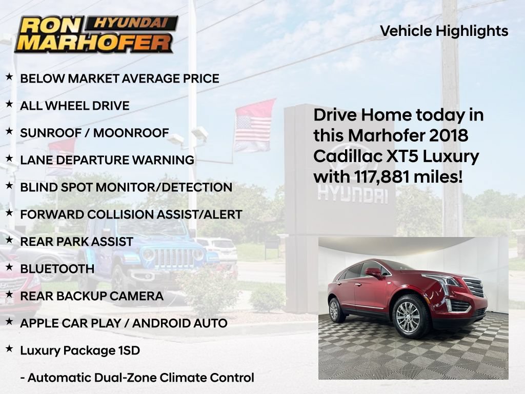 Used 2018 Cadillac XT5 Luxury w/ Driver Awareness Package AWD/4WD image 15