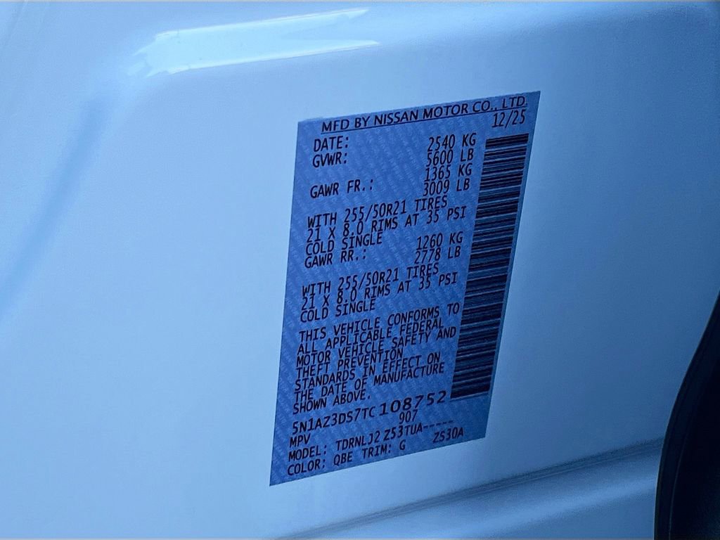 New 2026 Nissan Murano Platinum w/ Cargo Package image 32