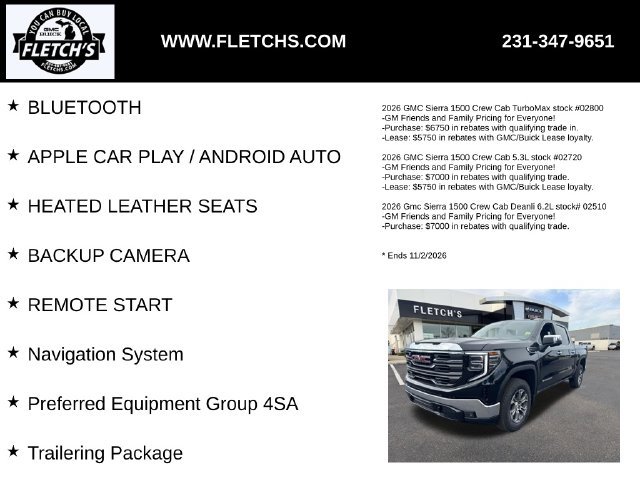 New 2026 GMC Sierra 1500 SLT AWD/4WD image 2