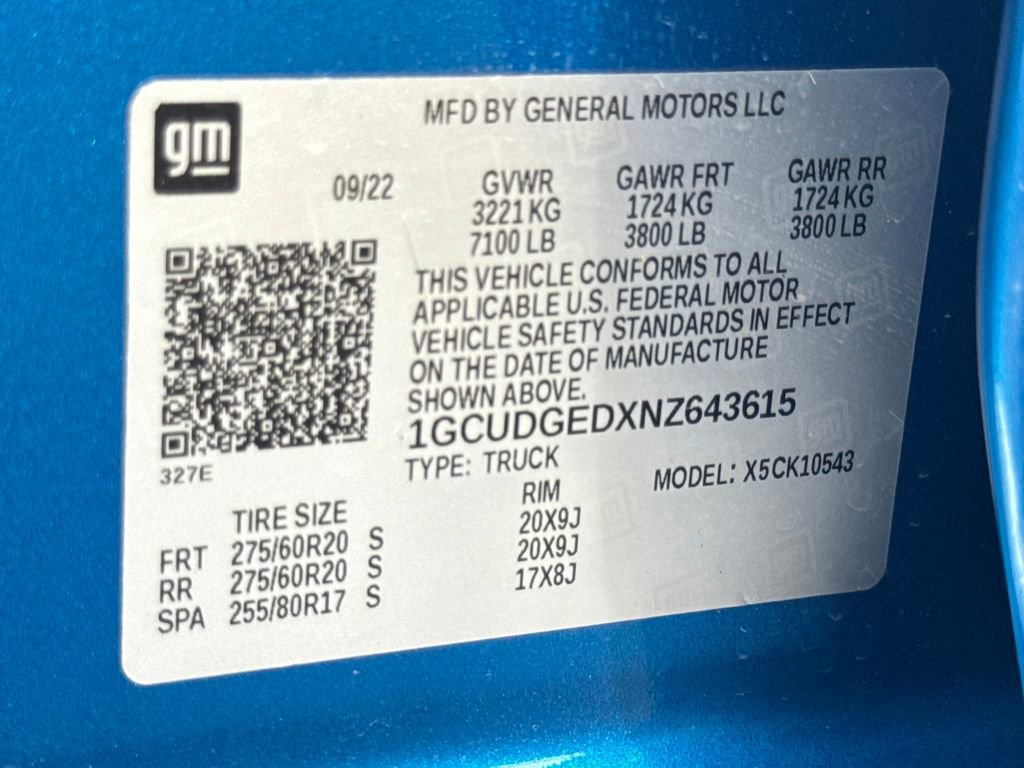 Used 2022 Chevrolet Silverado 1500 LTZ AWD/4WD image 29