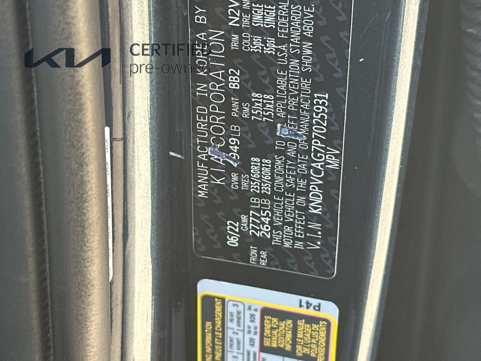 Certified 2023 Kia Sportage EX AWD/4WD image 28