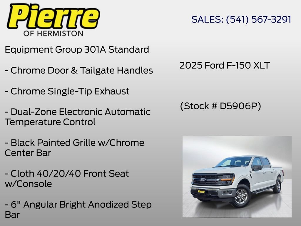 Used 2025 Ford F150 XLT w/ Equipment Group 301A Standard AWD/4WD image 6