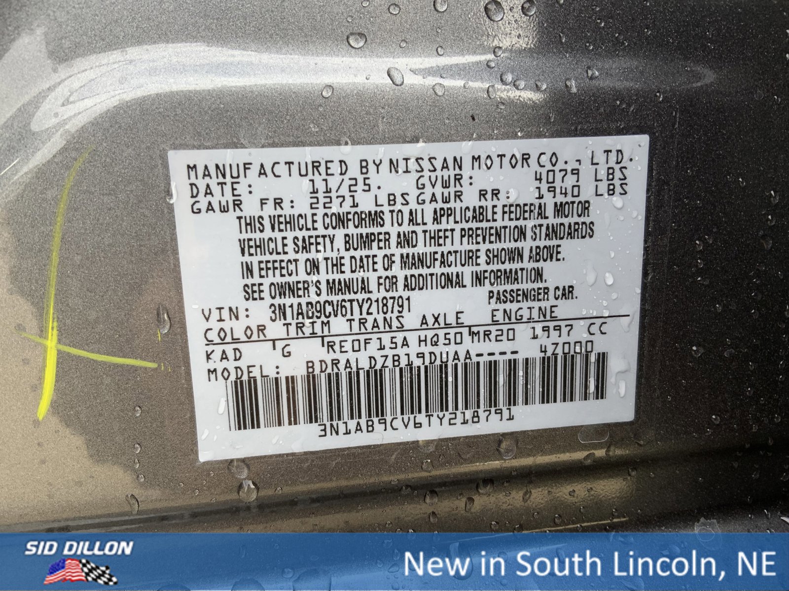 New 2026 Nissan Sentra SV w/ Floor Mat Package image 12