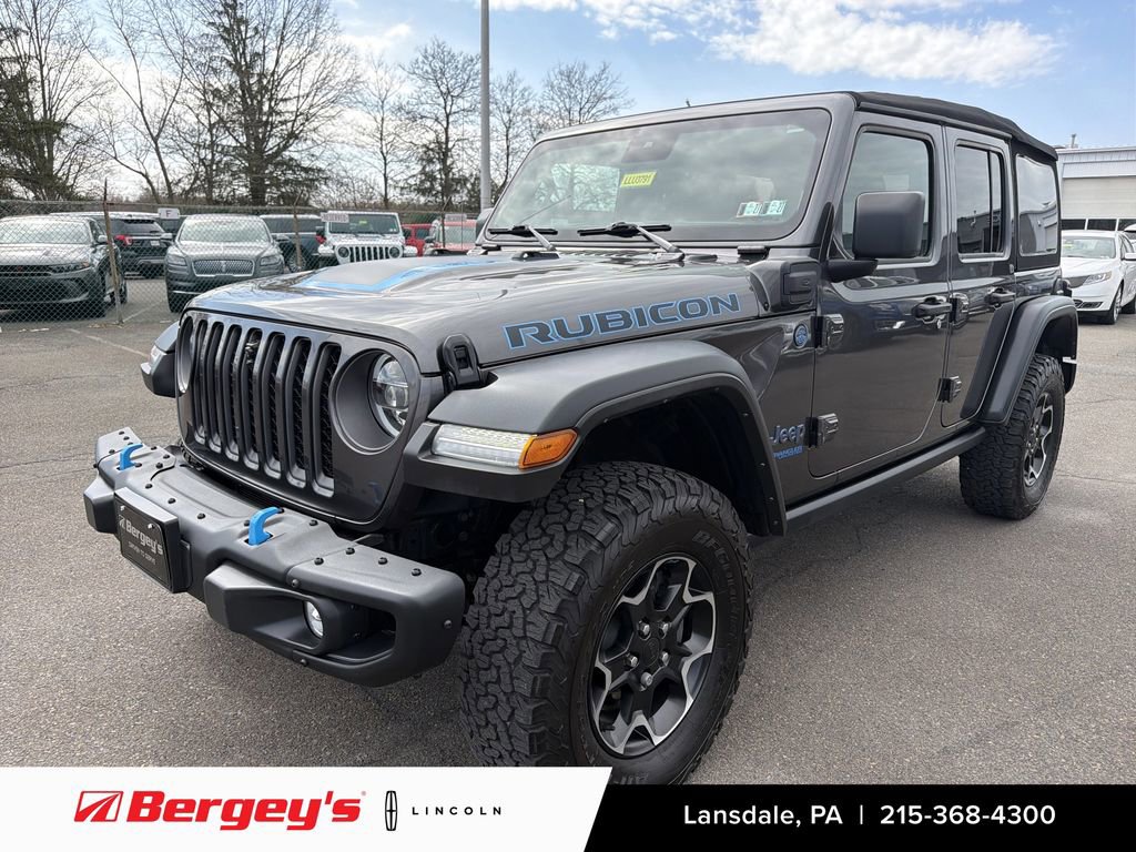 Used 2022 Jeep Wrangler Unlimited Rubicon 4xe w/ Steel Bumper Group