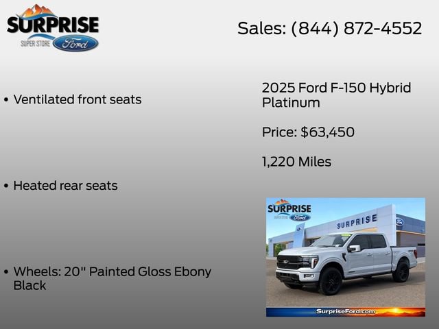 Used 2025 Ford F150 Platinum w/ Equipment Group 702A High AWD/4WD image 32