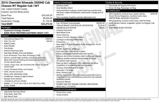 Used 2016 Chevrolet Silverado 3500 W/T RWD image 23