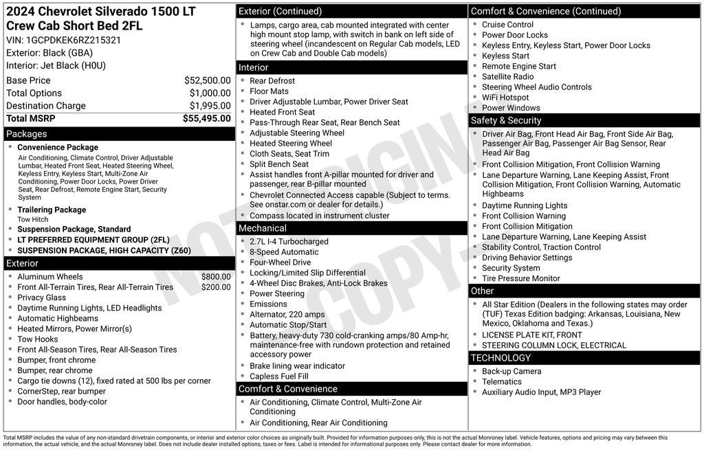 Used 2024 Chevrolet Silverado 1500 LT AWD/4WD image 6