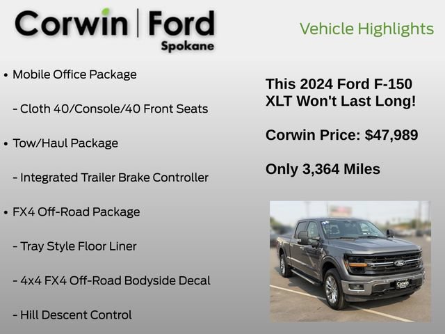 Used 2024 Ford F150 XLT w/ Equipment Group 303A High AWD/4WD image 19