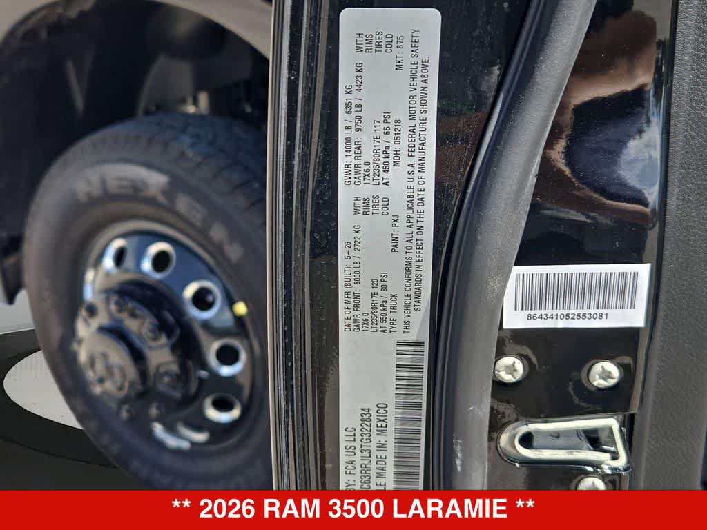 New 2026 RAM 3500 Laramie w/ Night Edition AWD/4WD image 36