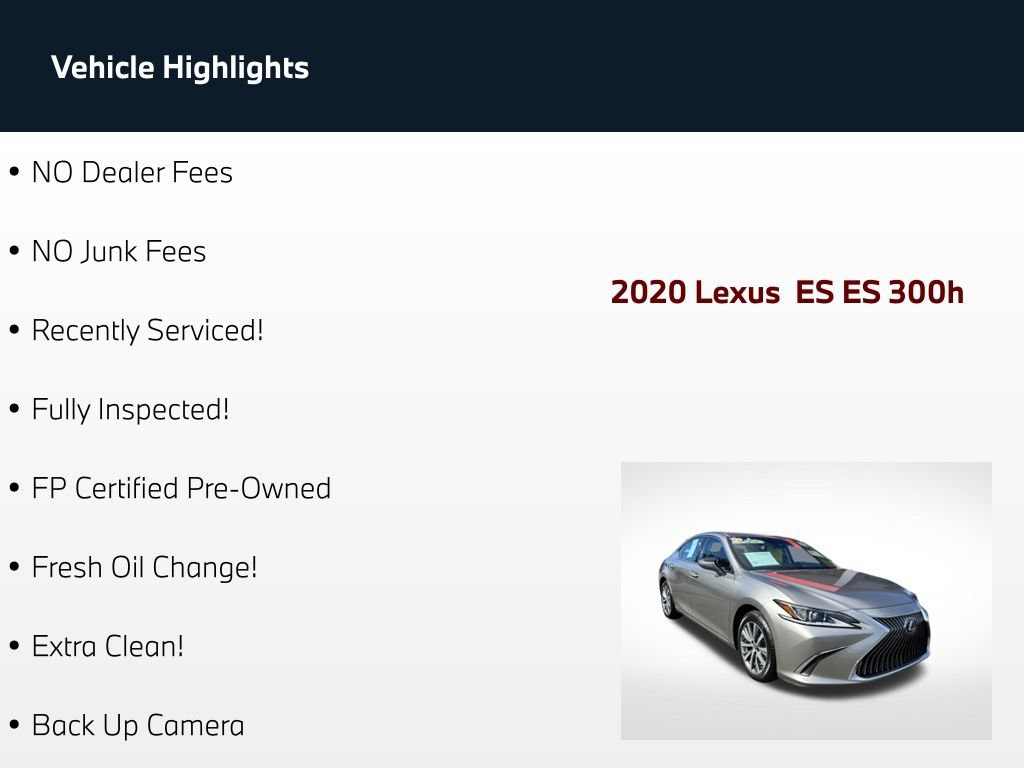 Used 2020 Lexus ES 300h w/ Premium Package FWD image 90