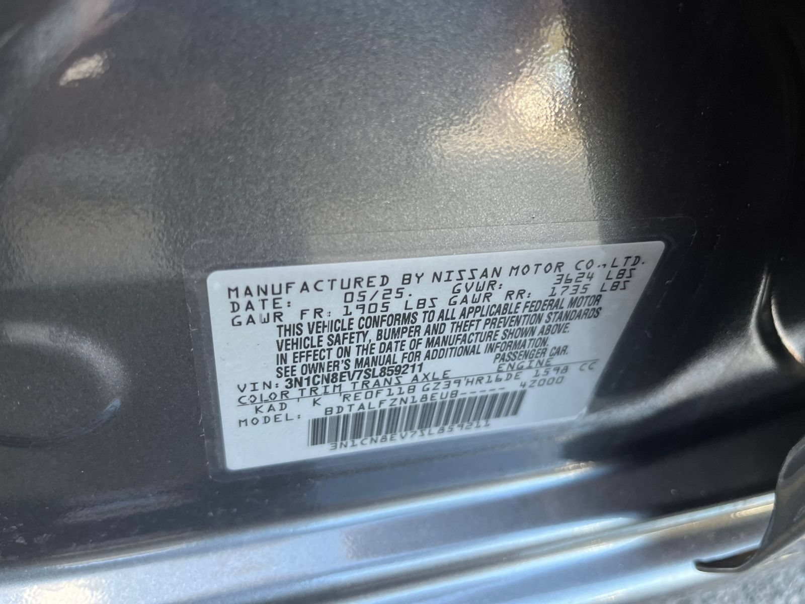 Used 2025 Nissan Versa SV FWD image 26