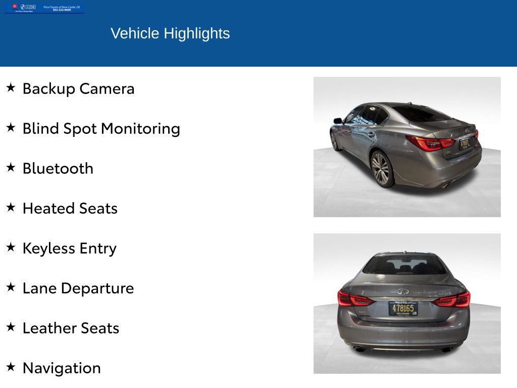 Used 2019 INFINITI Q50 Sport w/ Cargo Package (L96) AWD/4WD image 2