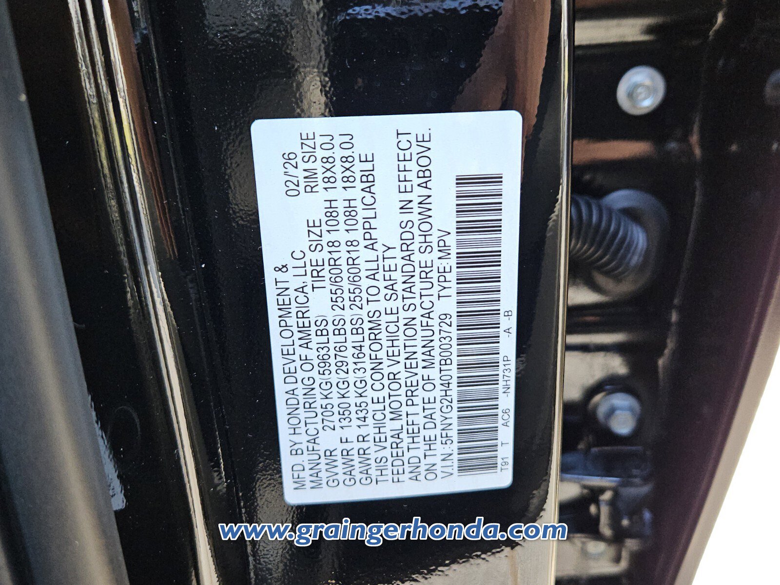 New 2026 Honda Pilot EX-L image 13