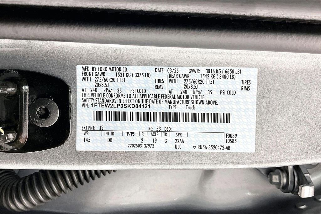 Certified 2025 Ford F150 STX w/ Equipment Group 200A AWD/4WD image 36