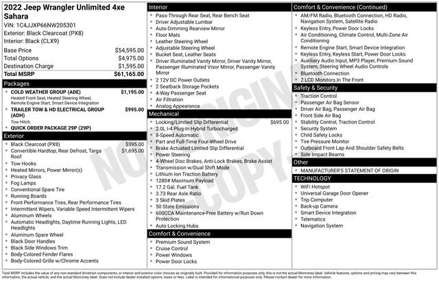 Used 2022 Jeep Wrangler Unlimited Sahara w/ Cold Weather Group image 34