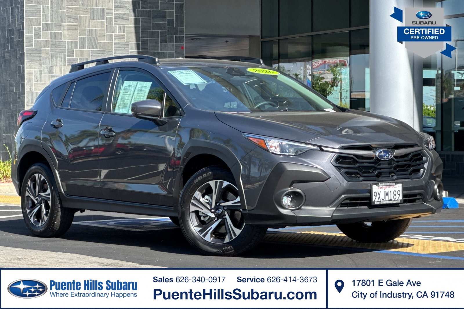 Certified 2026 Subaru Crosstrek 2.5i Premium