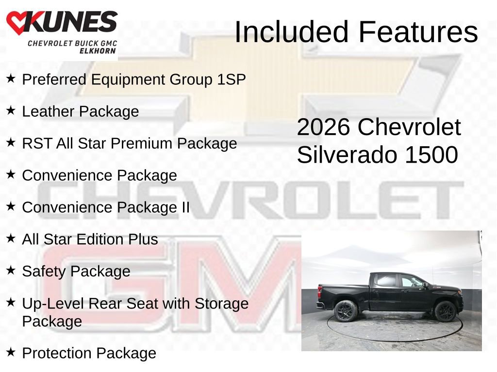 New 2026 Chevrolet Silverado 1500 RST w/ RST All Star Premium Package AWD/4WD image 2