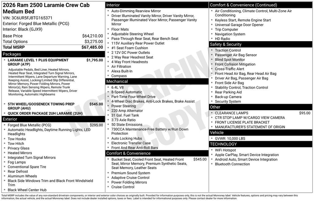 New 2026 RAM 2500 Laramie image 2