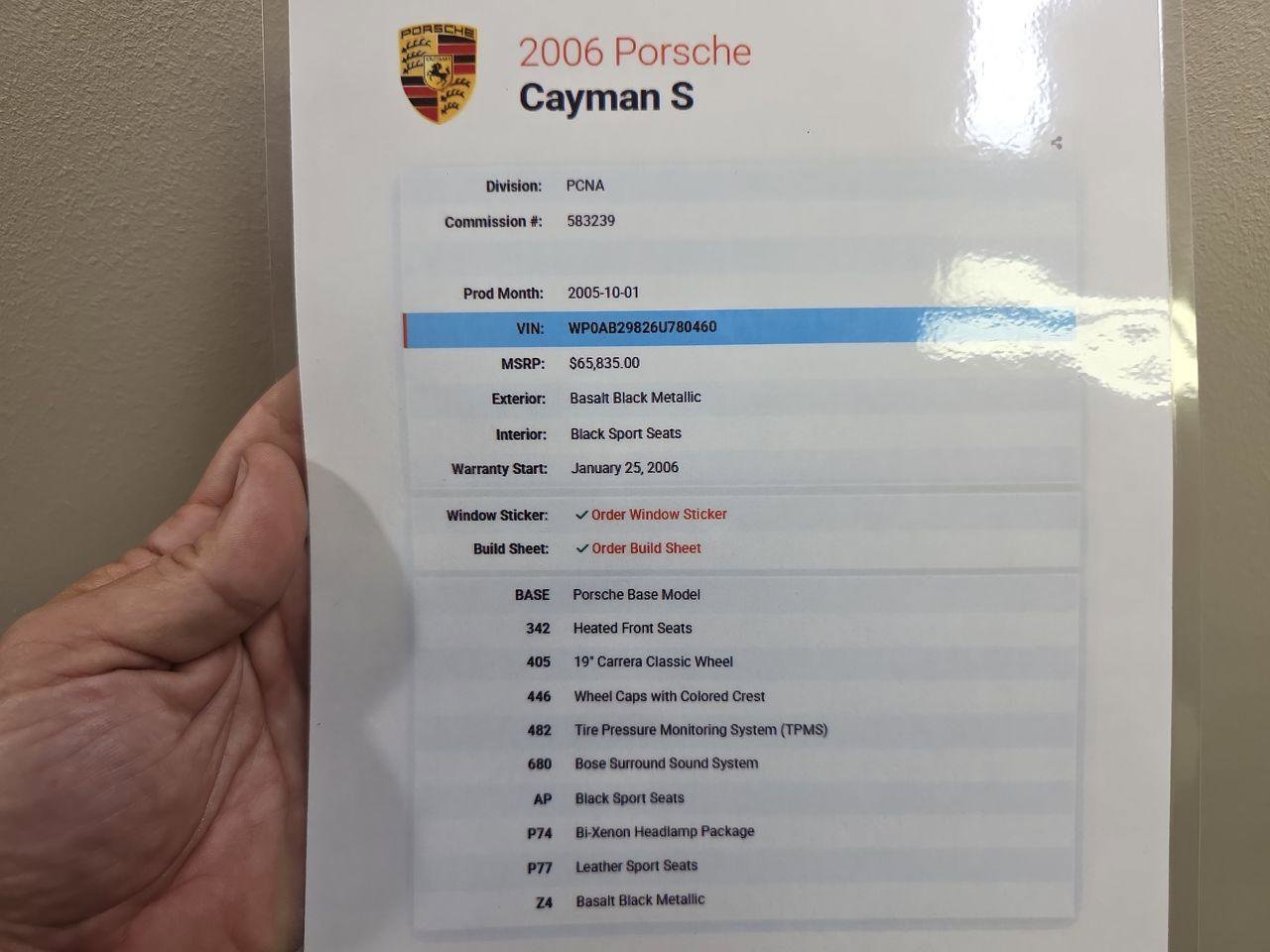 Used 2006 Porsche Cayman S image 43