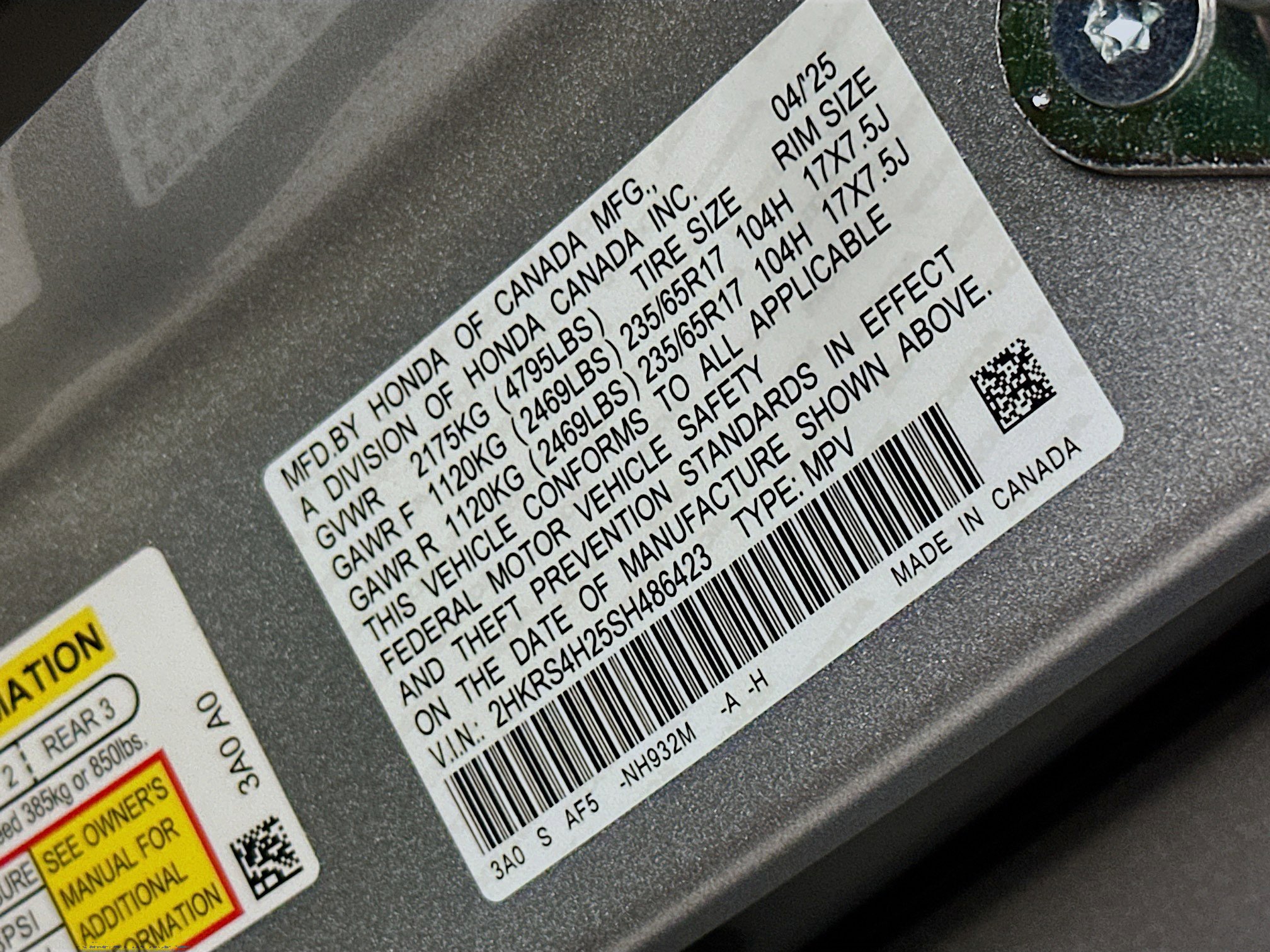 Used 2025 Honda CR-V LX image 12
