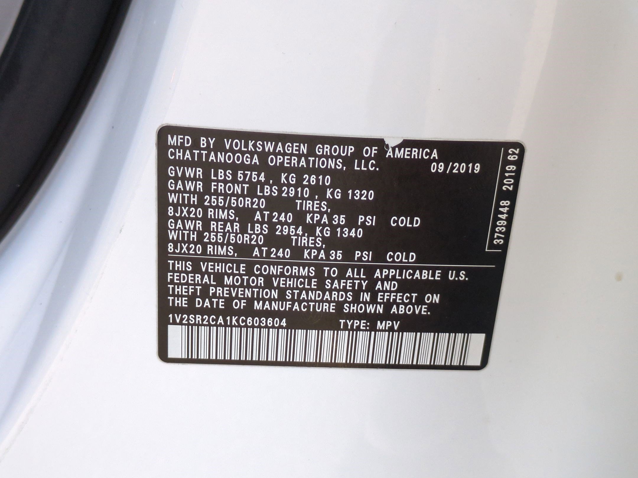 Used 2019 Volkswagen Atlas SEL R-Line image 35