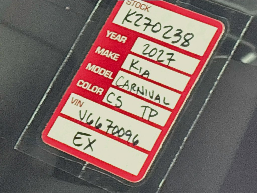 New 2027 Kia Carnival EX FWD image 24
