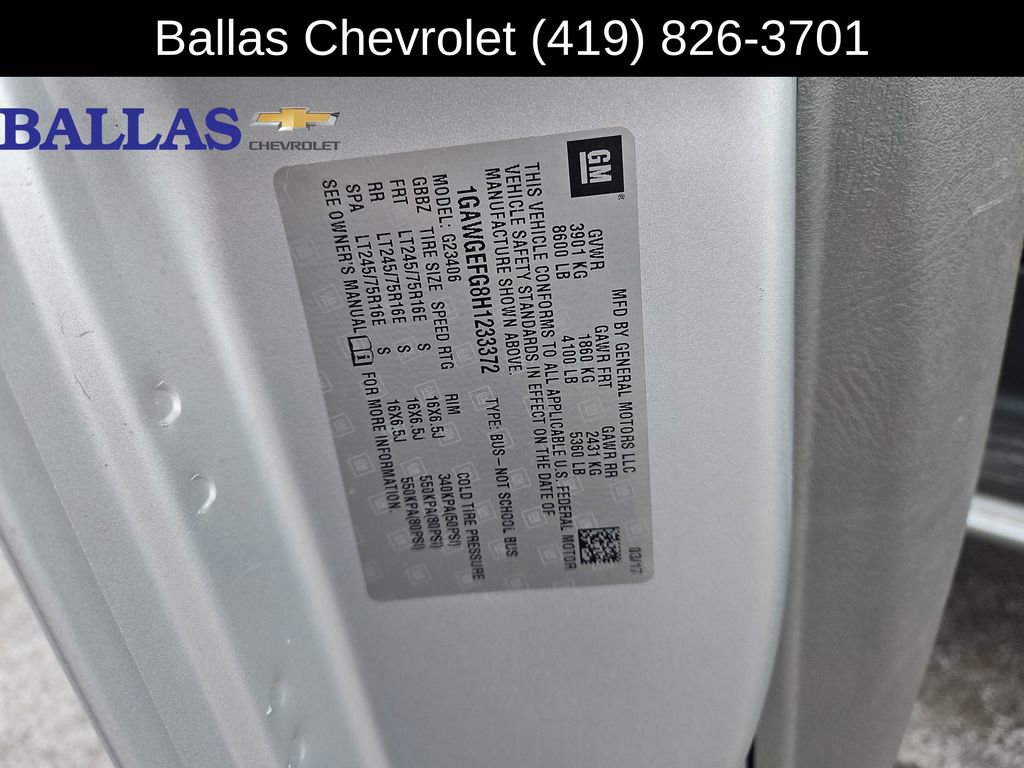 Certified 2017 Chevrolet Express 2500 LS image 32