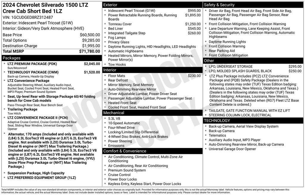 Used 2024 Chevrolet Silverado 1500 LTZ w/ LTZ Premium Package image 11