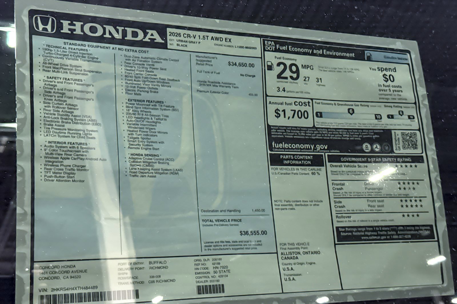 New 2026 Honda CR-V EX image 32