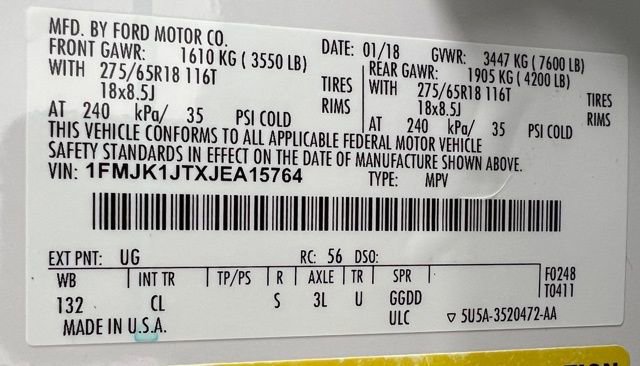 Used 2018 Ford Expedition Max XLT w/ Equipment Group 202A AWD/4WD image 61