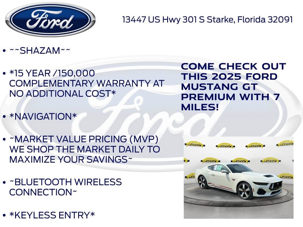 New 2025 Ford Mustang GT Premium w/ 60th Anniversary Package image 5