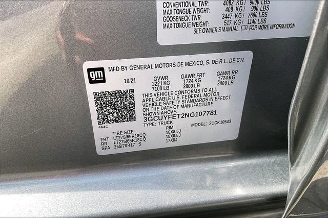 Used 2022 Chevrolet Silverado 1500 LT Trail Boss w/ Bed Protection Package image 14