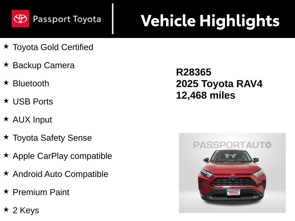 Certified 2025 Toyota RAV4 LE image 14