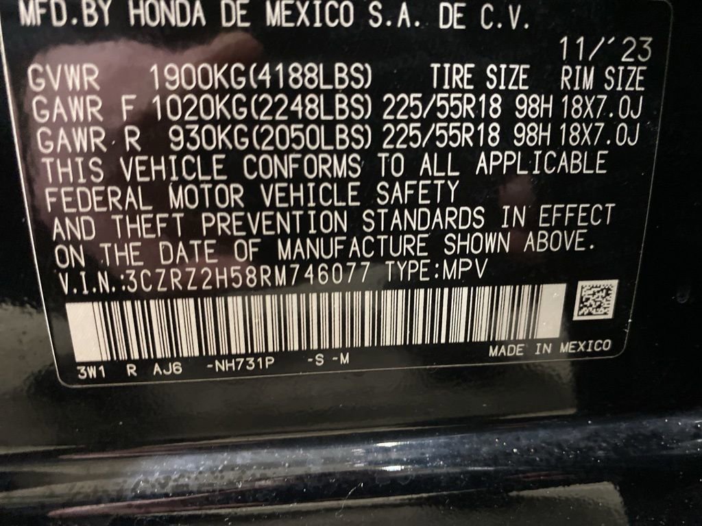 Certified 2024 Honda HR-V Sport image 18