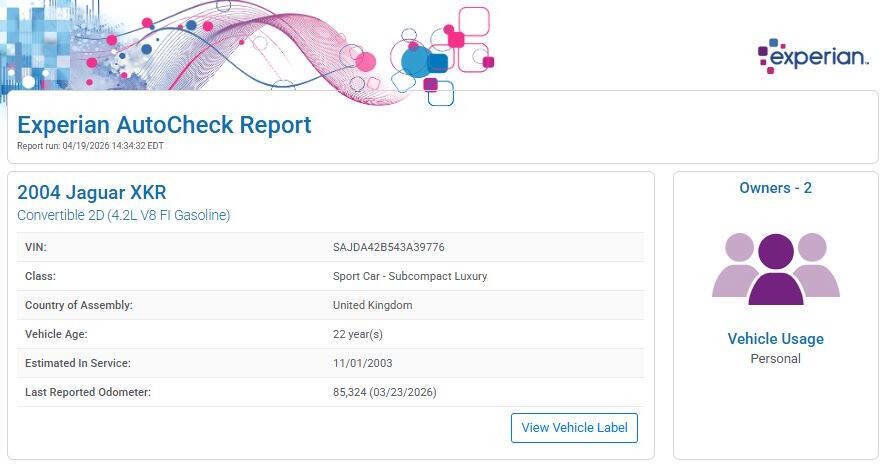 Used 2004 Jaguar XK8 Convertible image 14