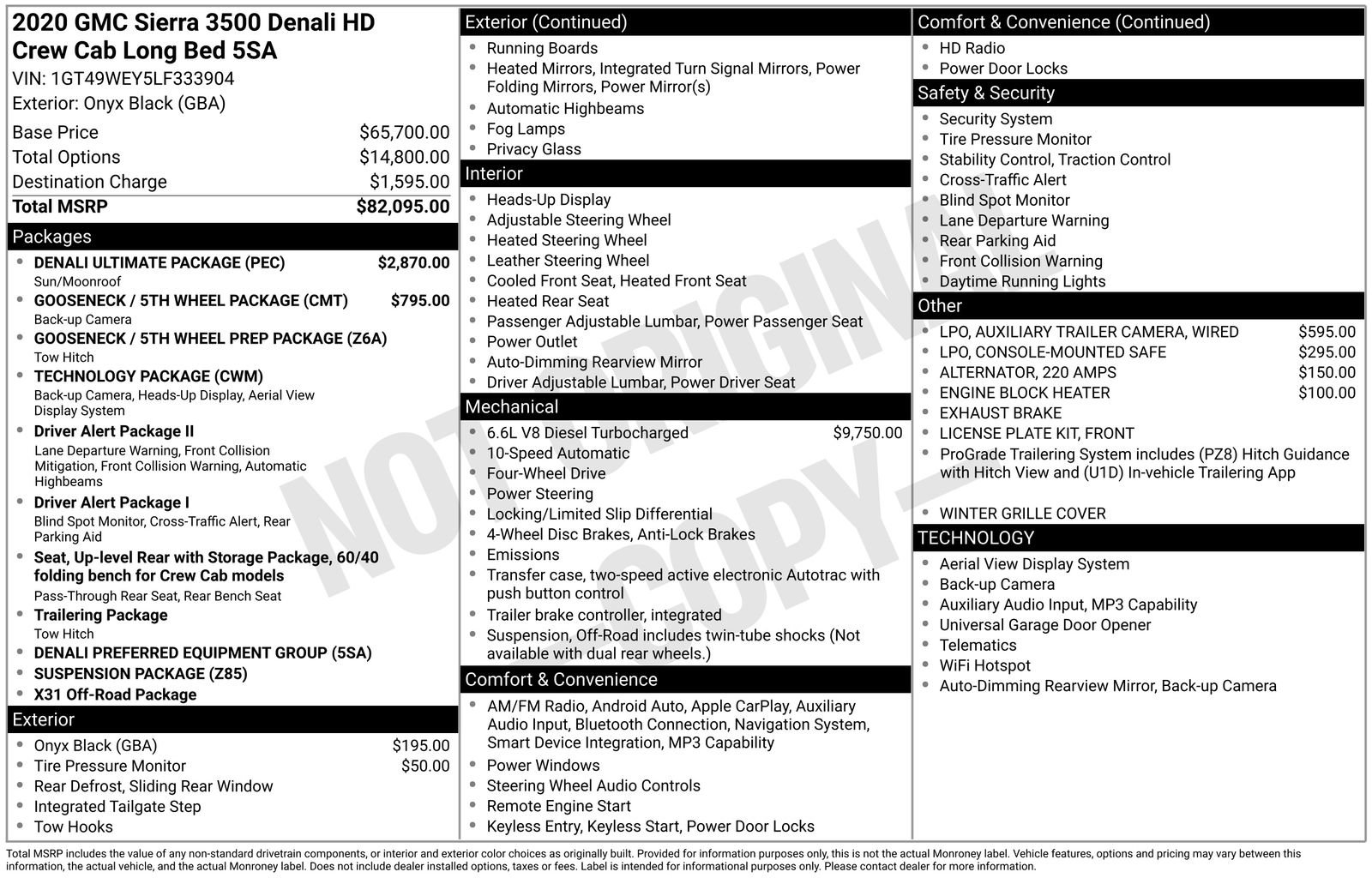 Used 2020 GMC Sierra 3500 Denali w/ Denali Ultimate Package AWD/4WD image 4