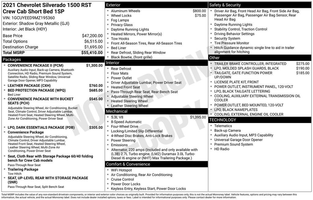 Used 2021 Chevrolet Silverado 1500 RST w/ Convenience Package II image 31