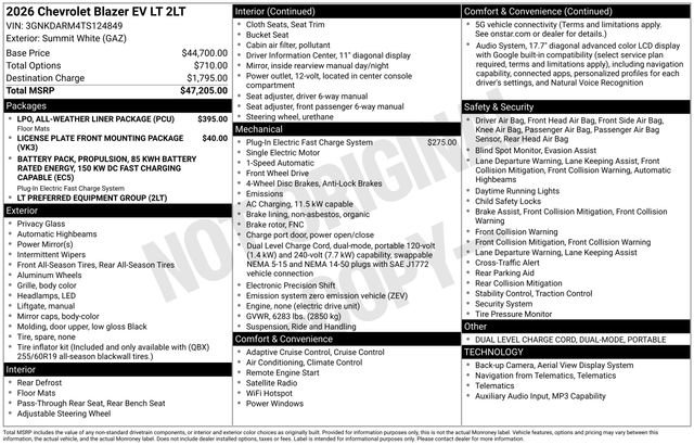 Used 2026 Chevrolet Blazer EV LT FWD image 28