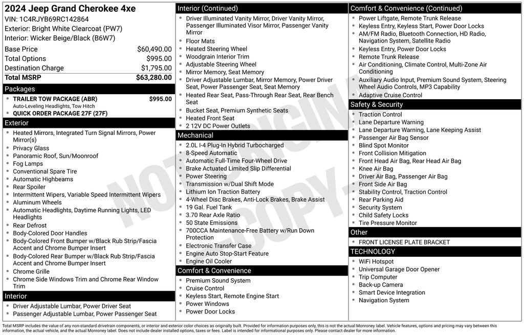 Used 2024 Jeep Grand Cherokee Limited 4xe w/ Trailer Tow Package image 6