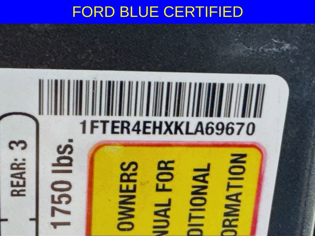 Certified 2019 Ford Ranger XLT w/ Equipment Group 301A Mid image 30