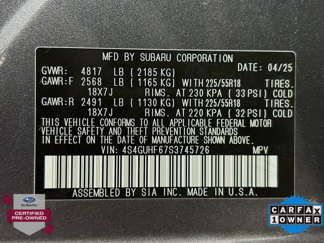 Certified 2025 Subaru Crosstrek 2.5i Sport AWD/4WD image 31