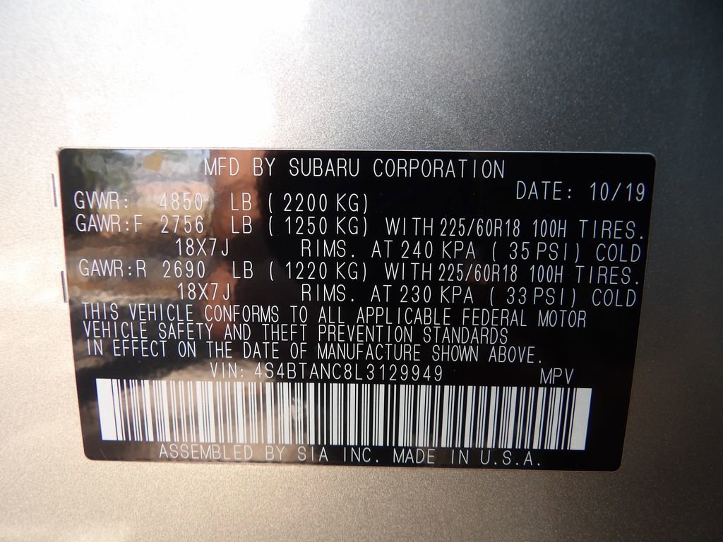 Used 2020 Subaru Outback Limited w/ Popular Package #2 image 32