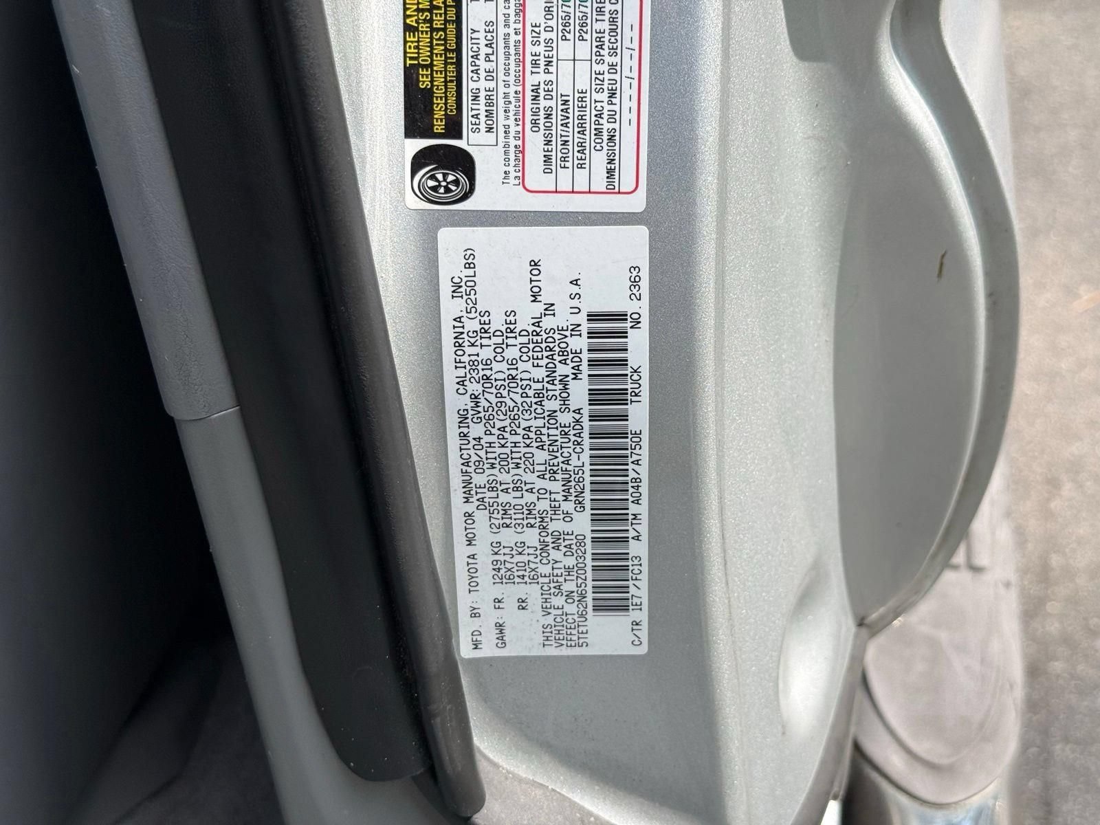 Used 2005 Toyota Tacoma PreRunner RWD image 43
