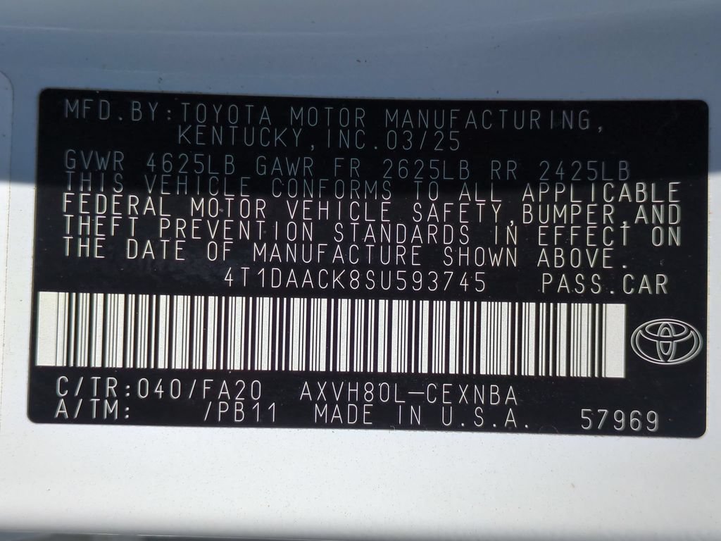 Used 2025 Toyota Camry LE FWD image 36