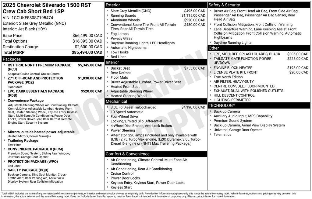 Used 2025 Chevrolet Silverado 1500 RST AWD/4WD image 84