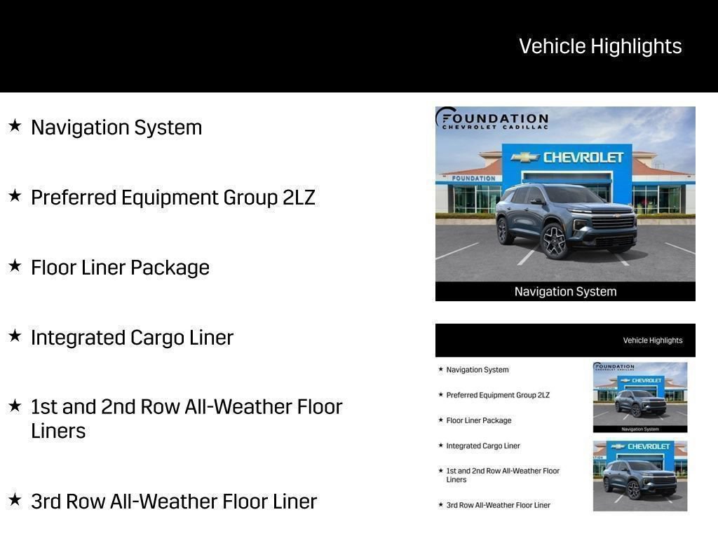 New 2026 Chevrolet Traverse High Country w/ LPO, Floor Liner Package AWD/4WD image 33