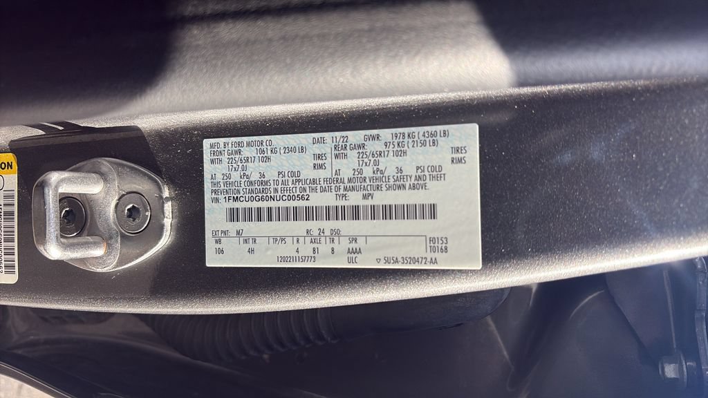 Used 2022 Ford Escape SE w/ Convenience Package FWD image 26